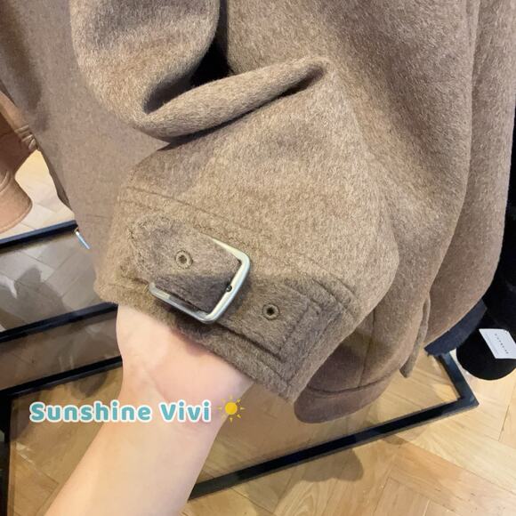 NWT Coach Women's Zip Front Wool Jacket Teddy Bear CAA10 Large - Picture 5 of 12